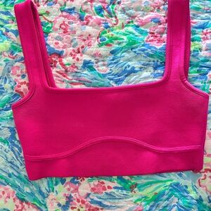 Zara Hot Pink Crop Top/Brami